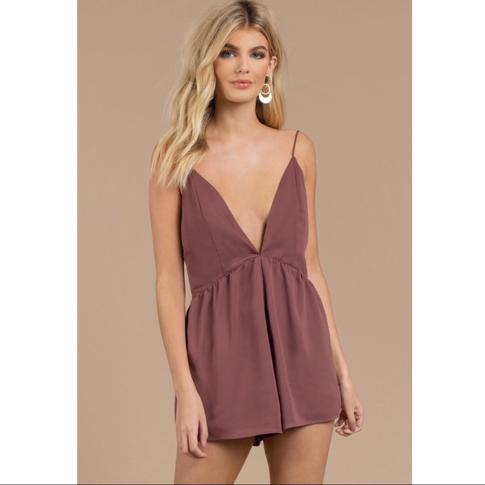 Tobi deep plunging romper